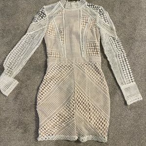 Missguided white mini dress